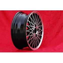 1 wheel X-Spoke 6x15 4x108 Porsche 924 924S black/polished