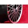 1 Felge X-Spoke 6x15 4x108 Porsche 924 924S black/polished