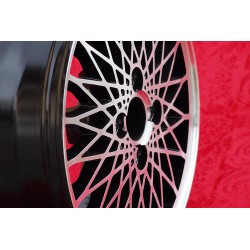 1 jante X-Spoke 6x15 4x108 Porsche 924 924S black/polished