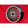 1 Felge X-Spoke 6x15 4x108 Porsche 924 924S black/polished