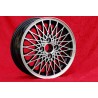 4 Felgen X-Spoke 6x15 4x108 Porsche 924 924S black/polished