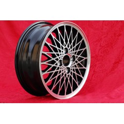 4 Felgen X-Spoke 6x15 4x108 Porsche 924 924S black/polished