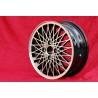 4 cerchi X-Spoke 6x15 4x108 Porsche 924 924S black/polished