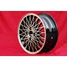 4 jantes X-Spoke 6x15 4x108 Porsche 924 924S black/polished