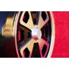 1 wheel Baby Fuchs 5.5x15 4x130 Porsche Volkswagen 914-4 VW Beetle 1968-- Karmann Ghia Typ 34 black/diamond cut