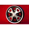 1 cerchio Baby Fuchs 5.5x15 4x130 Porsche Volkswagen 914-4 VW Beetle 1968-- Karmann Ghia Typ 34 black/diamond cut