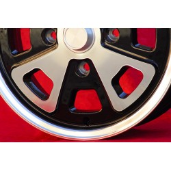 1 wheel Baby Fuchs 5.5x15 4x130 Porsche Volkswagen 914-4 VW Beetle 1968-- Karmann Ghia Typ 34 black/diamond cut