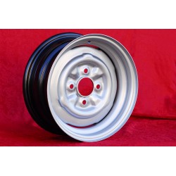 1 cerchio OE steel 5.5x13 4x108 Ford Escort Mk1-2 Capri Cortina Taunus TC silver