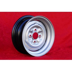 1 cerchio OE steel 5.5x13 4x108 Ford Escort Mk1-2 Capri Cortina Taunus TC silver