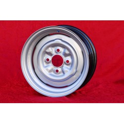 1 cerchio OE steel 5.5x13 4x108 Ford Escort Mk1-2 Capri Cortina Taunus TC silver