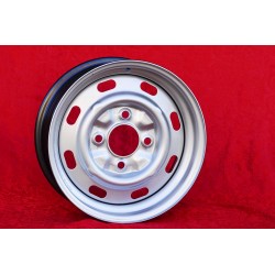 4 jantes OE steel 5.5x15 4x130 Volkswagen Porsche Beetle 67- Karmann Ghia 67- Typ 3 411 412 Porsche 914  silver