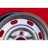 4 cerchi OE steel 5.5x15 4x130 Volkswagen Porsche Beetle 67- Karmann Ghia 67- Typ 3 411 412 Porsche 914  silver