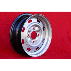 4 cerchi OE steel 5.5x15 4x130 Volkswagen Porsche Beetle 67- Karmann Ghia 67- Typ 3 411 412 Porsche 914  silver