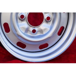 1 wheel OE steel 5.5x15 4x130 Volkswagen Porsche Beetle 67- Karmann Ghia 67- Typ 3 411 412 Porsche 914  silver