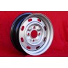 1 wheel OE steel 5.5x15 4x130 Volkswagen Porsche Beetle 67- Karmann Ghia 67- Typ 3 411 412 Porsche 914  silver