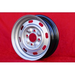 4 Felgen OE steel 5.5x15 4x130 Volkswagen Porsche Beetle 67- Karmann Ghia 67- Typ 3 411 412 Porsche 914  silver