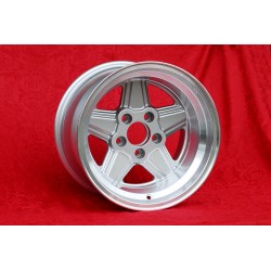 1 Felge Penta 10x15 5x112 Mercedes w107 w108 w109 Red Pig 300 SEL silver/diamond cut