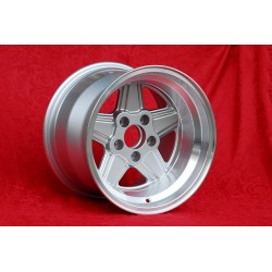 1 Felge Penta 10x15 5x112 Mercedes w107 w108 w109 Red Pig 300 SEL silver/diamond cut