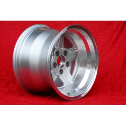 1 Felge Penta 10x15 5x112 Mercedes w107 w108 w109 Red Pig 300 SEL silver/diamond cut