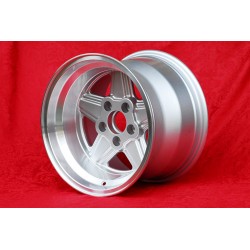 1 Felge Penta 10x15 5x112 Mercedes w107 w108 w109 Red Pig 300 SEL silver/diamond cut