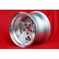 1 Felge Penta 10x15 5x112 Mercedes w107 w108 w109 Red Pig 300 SEL silver/diamond cut