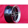 1 cerchio RS 7x15 4x108 Ford Escort Mk1-2 Capri Cortina black/diamond cut