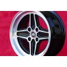 1 cerchio RS 7x15 4x108 Ford Escort Mk1-2 Capri Cortina black/diamond cut