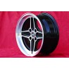 1 wheel RS 7x15 4x108 Ford Escort Mk1-2 Capri Cortina black/diamond cut