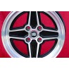 1 wheel RS 7x15 4x108 Ford Escort Mk1-2 Capri Cortina black/diamond cut