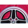 4 cerchi RS 7x15 4x108 Ford Escort Mk1-2 Capri Cortina black/diamond cut