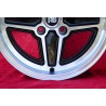 4 jantes RS 7x15 4x108 Ford Escort Mk1-2 Capri Cortina black/diamond cut