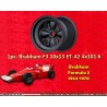 1 wheel F3 10x13 4x101.6 Brabham Formula 3 1964-1970 rear with conical bolt seat black