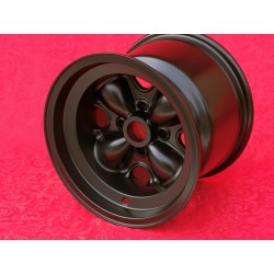 1 wheel F3 10x13 4x101.6 Brabham Formula 3 1964-1970 rear with flat bolt seat black