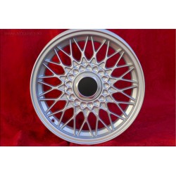 1 wheel BBS 7x15 4x100 BMW Volkswagen Opel Mazda Audi serie 3 E21 E30 Kadett Manta Ascona MX-5 MX5 Golf Passat silver