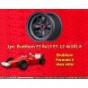 1 Felge F3 8x13 4x101.6 Brabham Formula 3 1964-1970 front with flat bolt seat black