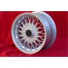 1 cerchio BBS 7x15 4x100 BMW Volkswagen Opel Mazda Audi serie 3 E21 E30 Kadett Manta Ascona MX-5 MX5 Golf Passat silver