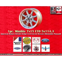 1 wheel Minilite 7x15...