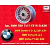 1 Felge BBS 7x15 5x120 BMW M3 E30 serie 5 E12 E28 E34 serie 6 E24 serie 7 E23 E32 E3 E9 silver