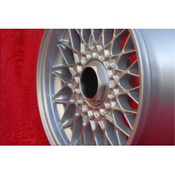 1 wheel BBS 7x15 5x120 BMW M3 E30 serie 5 E12 E28 E34 serie 6 E24 serie 7 E23 E32 E3 E9 silver