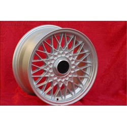 1 cerchio BBS 7x15 5x120 BMW M3 E30 serie 5 E12 E28 E34 serie 6 E24 serie 7 E23 E32 E3 E9 silver