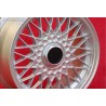 1 cerchio BBS 7x15 5x120 BMW M3 E30 serie 5 E12 E28 E34 serie 6 E24 serie 7 E23 E32 E3 E9 silver