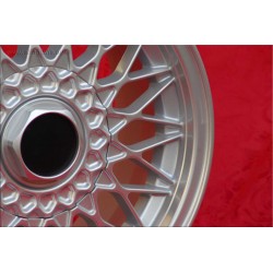 1 cerchio BBS 7x15 5x120 BMW M3 E30 serie 5 E12 E28 E34 serie 6 E24 serie 7 E23 E32 E3 E9 silver