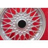 1 cerchio BBS 7x15 5x120 BMW M3 E30 serie 5 E12 E28 E34 serie 6 E24 serie 7 E23 E32 E3 E9 silver