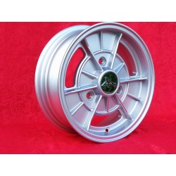 1 cerchio Alpine 5x13 3x130 Renault R4 R5 R6 silver