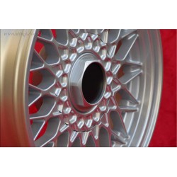 1 cerchio BBS 7x15 5x120 BMW M3 E30 serie 5 E12 E28 E34 serie 6 E24 serie 7 E23 E32 E3 E9 silver