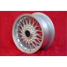 1 cerchio BBS 7x15 5x120 BMW M3 E30 serie 5 E12 E28 E34 serie 6 E24 serie 7 E23 E32 E3 E9 silver