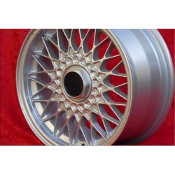 1 cerchio BBS 7x15 5x120 BMW M3 E30 serie 5 E12 E28 E34 serie 6 E24 serie 7 E23 E32 E3 E9 silver