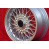 1 cerchio BBS 7x15 5x120 BMW M3 E30 serie 5 E12 E28 E34 serie 6 E24 serie 7 E23 E32 E3 E9 silver