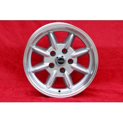 1 wheel Minilite 8x15 5x114.3 Ford Mustang V8 -1973 Falcon V8 Fairlane Torino Thunderbird Galaxie LTD silver/diamond cut