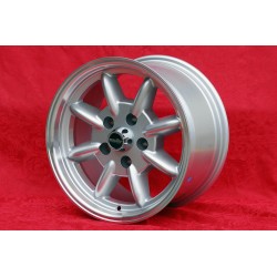 1 wheel Minilite 8x15 5x114.3 Ford Mustang V8 -1973 Falcon V8 Fairlane Torino Thunderbird Galaxie LTD silver/diamond cut